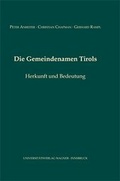 Cover: Die Gemeindenamen Tirols - Universit&auml;tsverlag Wagner