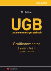 Abbildung von: UGB Unternehmensgesetzbuch Kommentar - Band 3/Teil 1 - LexisNexis ARD ORAC