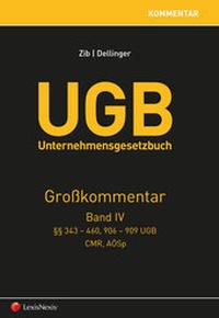 Abbildung von: UGB Großkommentar / UGB Unternehmensgesetzbuch Kommentar - Band IV - LexisNexis ARD ORAC