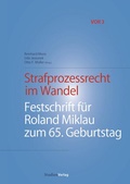 Cover: Strafprozessrecht im Wandel - Studien Verlag