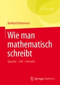 Cover: Wie man mathematisch schreibt - Springer Spektrum