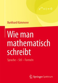 Abbildung von: Wie man mathematisch schreibt - Springer Spektrum