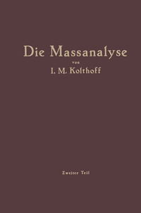 Abbildung von: Die Massanalyse - Springer