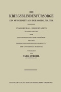 Abbildung von: Die Kriegsblindenfürsorge - Springer