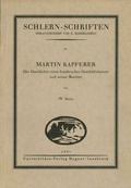 Cover: Martin Kapferer - Universit&auml;tsverlag Wagner