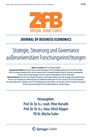 Cover: Strategie, Steuerung und Governance außeruniversitärer Forschungseinrichtungen - Springer Gabler