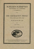 Cover: Die Gefallenen Tirols 1914-1918 und 1939-1945 - Universit&auml;tsverlag Wagner