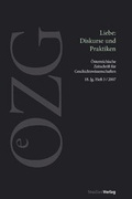 Cover: &Ouml;sterreichische Zeitschrift f&uuml;r Geschichtswissenschaften 3/07 - Studien Verlag