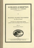 Cover: Bildner, Planer und Poeten im oberen Inntal - Universit&auml;tsverlag Wagner