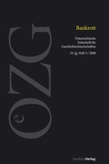 Cover: &Ouml;sterreichische Zeitschrift f&uuml;r Geschichtswissenschaften 3/08 - Studien Verlag