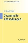 Cover: Gesammelte Abhandlungen I - Springer
