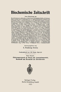 Abbildung von: Fütterungsversuch an Ziegen mit Ammoniumacetat, Harnstoff und Hornmehl als Eiweißersatz - Springer