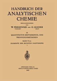 Abbildung von: Elemente der Sechsten Hauptgruppe - Springer
