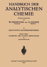 Enlarge image Cover: Elemente der Achten Nebengruppe - Springer