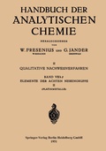 Cover: Elemente der Achten Nebengruppe - Springer
