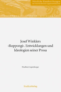 Enlarge image Cover: Josef Winklers "Roppongi". - Studien Verlag