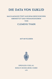 Abbildung von: Die Data von Euklid - Springer