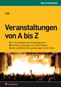 Cover: Veranstaltungen von A bis Z - LexisNexis Verlag ARD ORAC GmbH