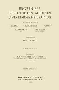 Abbildung von: Das Problem der Pathogenität von Escherichia coli im Säuglingsalter - Springer