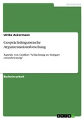 Cover: Gespr&auml;chslinguistische Argumentationsforschung - GRIN Verlag