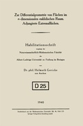 Bild: Zur Differentialgeometrie von Flächen im n-dimensionalen euklidischen Raum. Adjungierte Extremalflächen - Springer