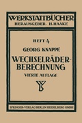 Cover: Wechselr&auml;derberechnung f&uuml;r Drehb&auml;nke - Springer
