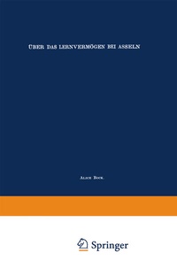 Abbildung von: Über das Lernvermögen bei Asseln - Springer