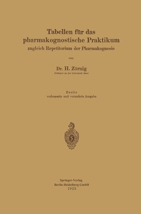Abbildung von: Tabellen für das pharmakognostische Praktikum - Springer