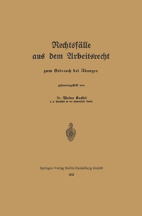 Abbildung von: Rechtsfälle aus dem Arbeitsrecht - Springer