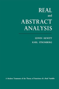 Enlarge image Cover: Real and Abstract Analysis - Springer