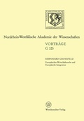 Cover: Europ&auml;isches Wirtschaftsrecht und Europ&auml;ische Integration - VS Verlag f&uuml;r Sozialwissenschaften