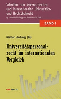 Abbildung von: Universitätspersonalrecht im internationalen Vergleich - ÖGB Verlag