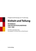 Cover: Einheit und Teilung - Studien Verlag
