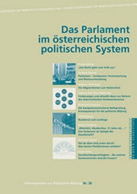 Abbildung von: Parlamente im politischen System Österreichs - Studien Verlag