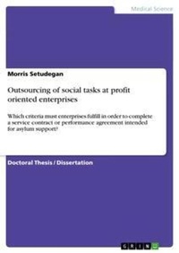 Abbildung von: Outsourcing of social tasks at profit oriented enterprises - Grin Verlag