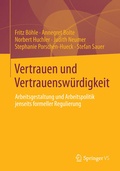Cover: Vertrauen und Vertrauensw&uuml;rdigkeit - Springer VS