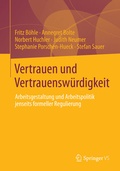Cover: Vertrauen und Vertrauensw&uuml;rdigkeit - Springer VS