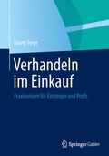 Cover: Verhandeln im Einkauf - Springer Gabler