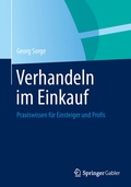 Cover: Verhandeln im Einkauf - Springer Gabler