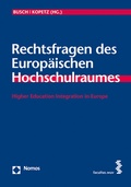 Cover: Rechtsfragen des Europ&auml;ischen Hochschulraumes - Facultas