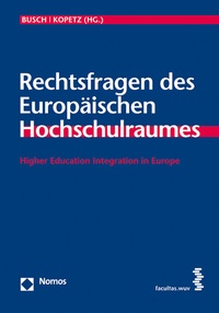 Abbildung von: Rechtsfragen des Europäischen Hochschulraumes - Facultas