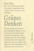 Cover: Gr&uuml;nes Denken - L&ouml;wenzahn Verlag in der Studienverlag Ges.m.b.H.