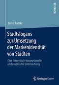 Cover: Stadtslogans zur Umsetzung der Markenidentit&auml;t von St&auml;dten - Springer Gabler