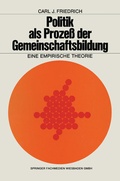 Cover: Politik als Proze&szlig; der Gemeinschaftsbildung - VS Verlag f&uuml;r Sozialwissenschaften
