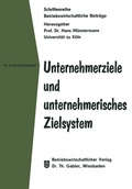 Cover: Unternehmerziele und unternehmerisches Zielsystem - Springer Gabler