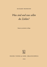 Abbildung von: Was sind und was sollen die Zahlen? - Vieweg+Teubner Verlag