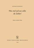 Cover: Was sind und was sollen die Zahlen? - Vieweg+Teubner Verlag