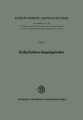 Cover: Reibscheiben-Regelgetriebe - Vieweg+Teubner Verlag