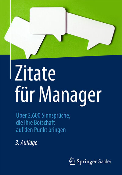 Abbildung von: Zitate für Manager - Springer Gabler