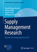 Cover: Supply Management Research - Springer Gabler